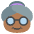 Old Woman Medium Dark Skin Tone Emoji from EmojiTwo Colors Set