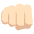 Oncoming Fist Light Skin Tone Emoji from EmojiTwo Colors Set
