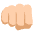 Oncoming Fist Medium Light Skin Tone Emoji from EmojiTwo Colors Set