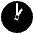 One O’clock Emoji from EmojiTwo Black Set