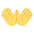 Open Hands Emoji from EmojiTwo Colors Set