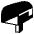 Open Mailbox With Lowered Flag Emoji from EmojiTwo Black Set