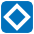 Outlined Diamond Sign Emoji from EmojiTwo Colors Set