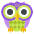 Owl Emoji from EmojiTwo Colors Set