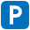 P Button Emoji from EmojiTwo Colors Set