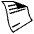 Page Facing Up Emoji from EmojiTwo Black Set
