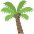 Palm Tree Emoji from EmojiTwo Colors Set