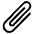 Paperclip Emoji from EmojiTwo Black Set