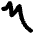 Part Alternation Mark Emoji from EmojiTwo Black Set