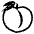 Peach Emoji from EmojiTwo Black Set