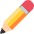 Pencil Lower Left Emoji from EmojiTwo Colors Set