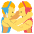 People Wrestling Emoji from EmojiTwo Colors Set