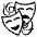 Performing Arts Emoji from EmojiTwo Black Set