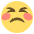 Persevering Face Emoji from EmojiTwo Colors Set