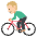 Person Biking Medium Light Skin Tone Emoji from EmojiTwo Colors Set