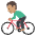 Person Biking Medium Skin Tone Emoji from EmojiTwo Colors Set
