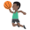 Person Bouncing Ball Dark Skin Tone Emoji from EmojiTwo Colors Set