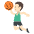 Person Bouncing Ball Light Skin Tone Emoji from EmojiTwo Colors Set