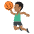 Person Bouncing Ball Medium Dark Skin Tone Emoji from EmojiTwo Colors Set