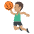 Person Bouncing Ball Medium Skin Tone Emoji from EmojiTwo Colors Set