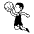 Person Bouncing Ball Emoji from EmojiTwo Black Set