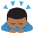 Person Bowing Medium Dark Skin Tone Emoji from EmojiTwo Colors Set