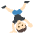 Person Cartwheeling Light Skin Tone Emoji from EmojiTwo Colors Set