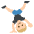 Person Cartwheeling Medium Light Skin Tone Emoji from EmojiTwo Colors Set
