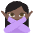 Person Gesturing No Dark Skin Tone Emoji from EmojiTwo Colors Set
