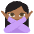Person Gesturing No Medium Dark Skin Tone Emoji from EmojiTwo Colors Set