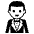 Person In Tuxedo Emoji from EmojiTwo Black Set