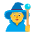 Person Mage Flat Default Emoji from Fluent Emoji Flat Set