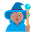 Person Mage Flat Medium Emoji from Fluent Emoji Flat Set