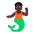 Person Merpeople Flat Dark Emoji from Fluent Emoji Flat Set