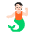 Person Merpeople Flat Light Emoji from Fluent Emoji Flat Set