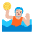 Person Playing Water Polo Flat Medium Light Emoji from Fluent Emoji Flat Set