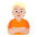 Person Pouting Flat Medium Light Emoji from Fluent Emoji Flat Set