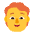 Person Red Hair Flat Default Emoji from Fluent Emoji Flat Set