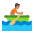 Person Rowing Boat Flat Medium Emoji from Fluent Emoji Flat Set