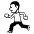 Person Running Emoji from EmojiTwo Black Set