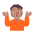 Person Shrugging Flat Medium Emoji from Fluent Emoji Flat Set