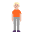 Person Standing Flat Medium Light Emoji from Fluent Emoji Flat Set