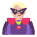 Person Supervillain Flat Medium Light Emoji from Fluent Emoji Flat Set