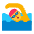 Person Swimming Flat Default Emoji from Fluent Emoji Flat Set