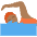Person Swimming Medium Dark Skin Tone Emoji from Twemoji Set