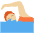 Person Swimming Medium Light Skin Tone Emoji from Twemoji Set
