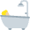 Person Taking Bath Medium Light Skin Tone Emoji from Twemoji Set