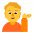 Person Tipping Hand Flat Default Emoji from Fluent Emoji Flat Set