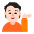 Person Tipping Hand Flat Light Emoji from Fluent Emoji Flat Set