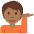 Person Tipping Hand Medium Dark Skin Tone Emoji from Twemoji Set